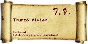 Thurzó Vivien névjegykártya