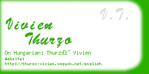 vivien thurzo business card